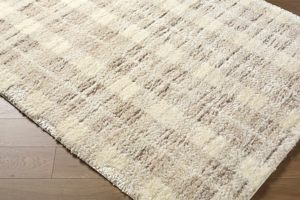 Anthony Cream High-Pile Shag Area Rug