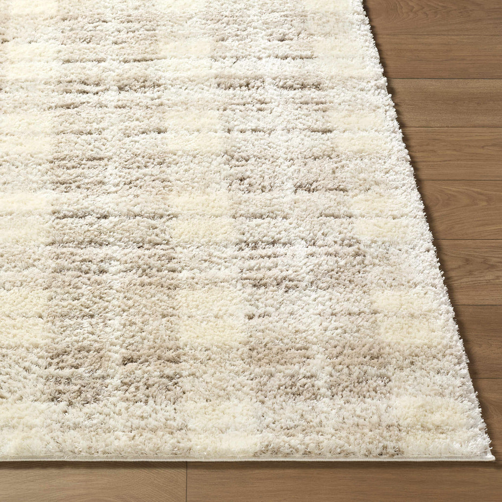 Anthony Cream High-Pile Shag Area Rug