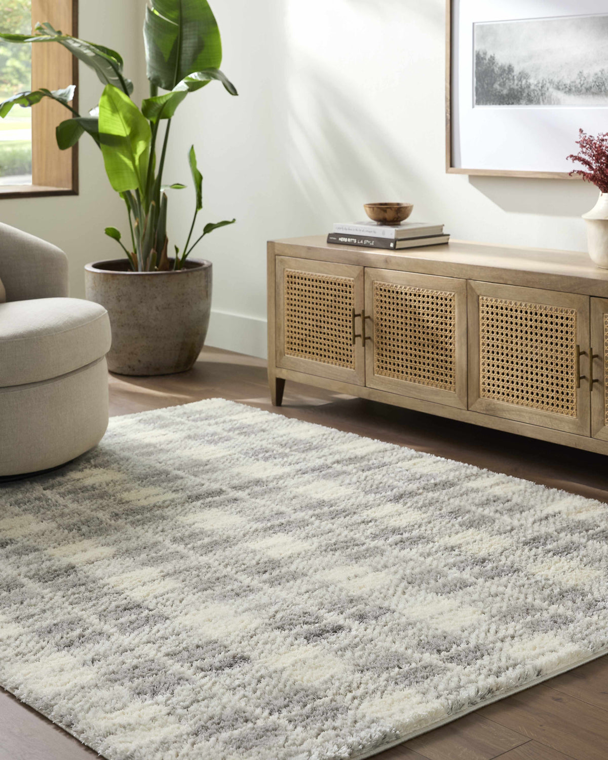 Anthony Tan High-Pile Shag Area Rug