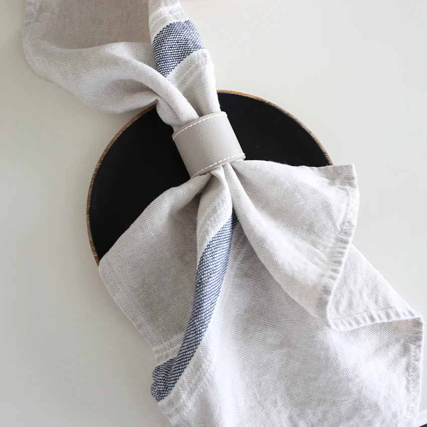 Stone-Washed Linen Napkins – Set of 4 (Casa) | Soft Neutral Flax Cloth Napkins for Table Setting & Dining Decor