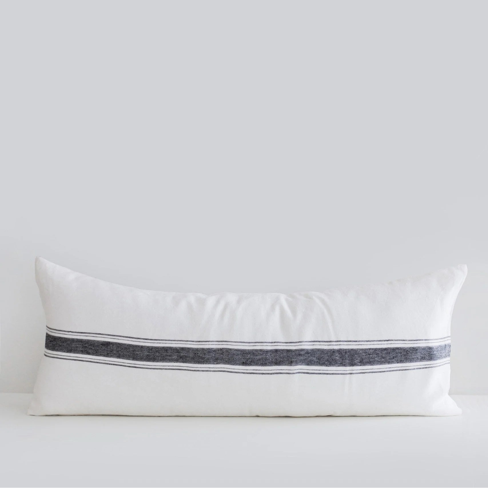 Casa Linen Bolster Pillow Cover 16x42 | 100% Linen Lumbar Pillow