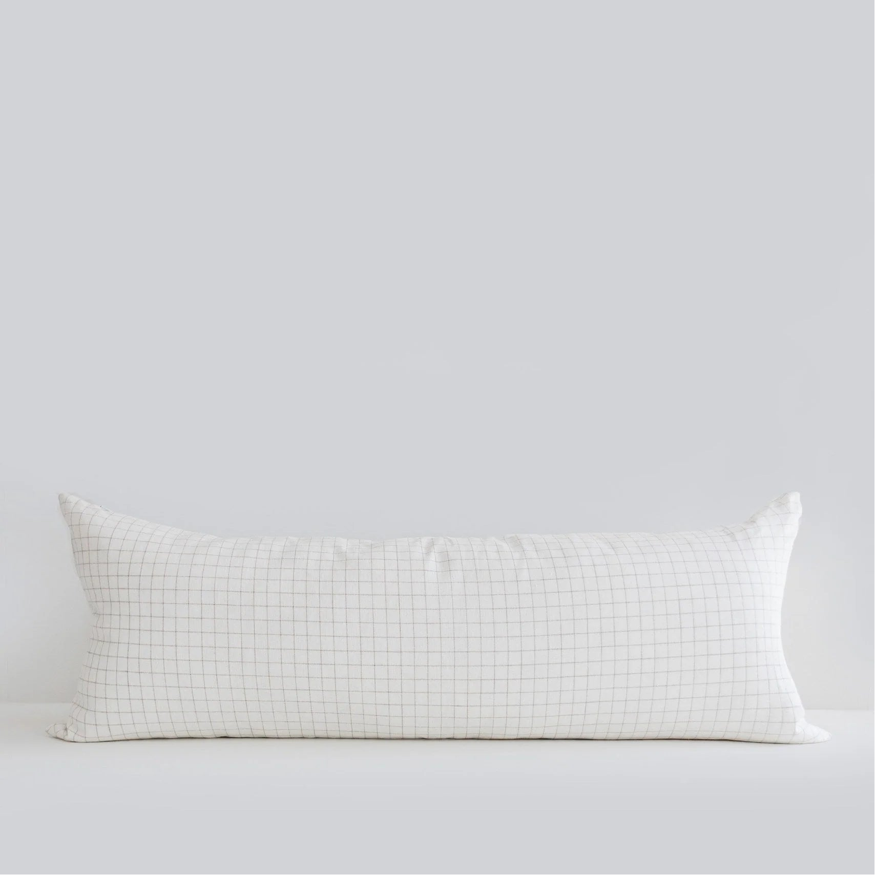Finestra Linen Bolster Pillow Cover – Ivory & Natural | 100% Linen Decorative Bolster
