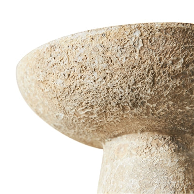 Pedestal Decorative Bowl – Stone Textured Centerpiece Bowl | Sorelle Rossi