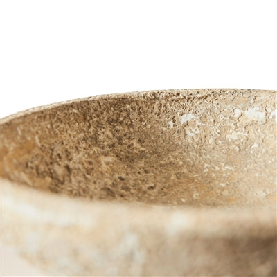 Pedestal Decorative Bowl – Stone Textured Centerpiece Bowl | Sorelle Rossi