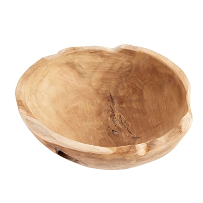 Teak Wood Bowl – Natural Kitchen & Table Decor | Sorelle Rossi