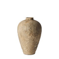 Textured Terracotta Jar | Rustic Clay Decorative Vessel for Neutral Home Decor