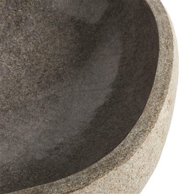 Natural Riverstone Bowl | Hand-Carved Stone Decorative Bowl