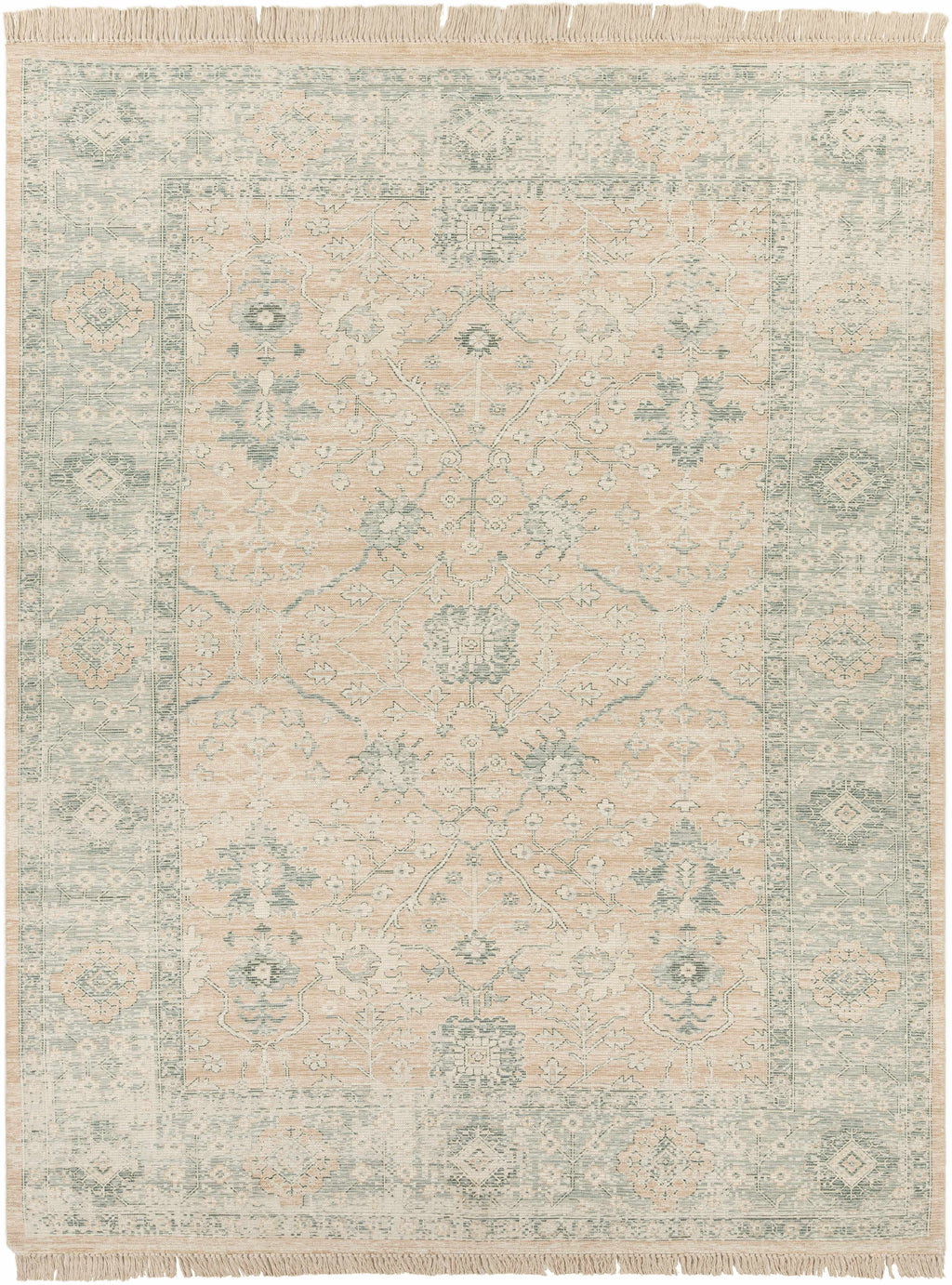 Robins Traditional Handwoven Cotton-Blend Area Rug