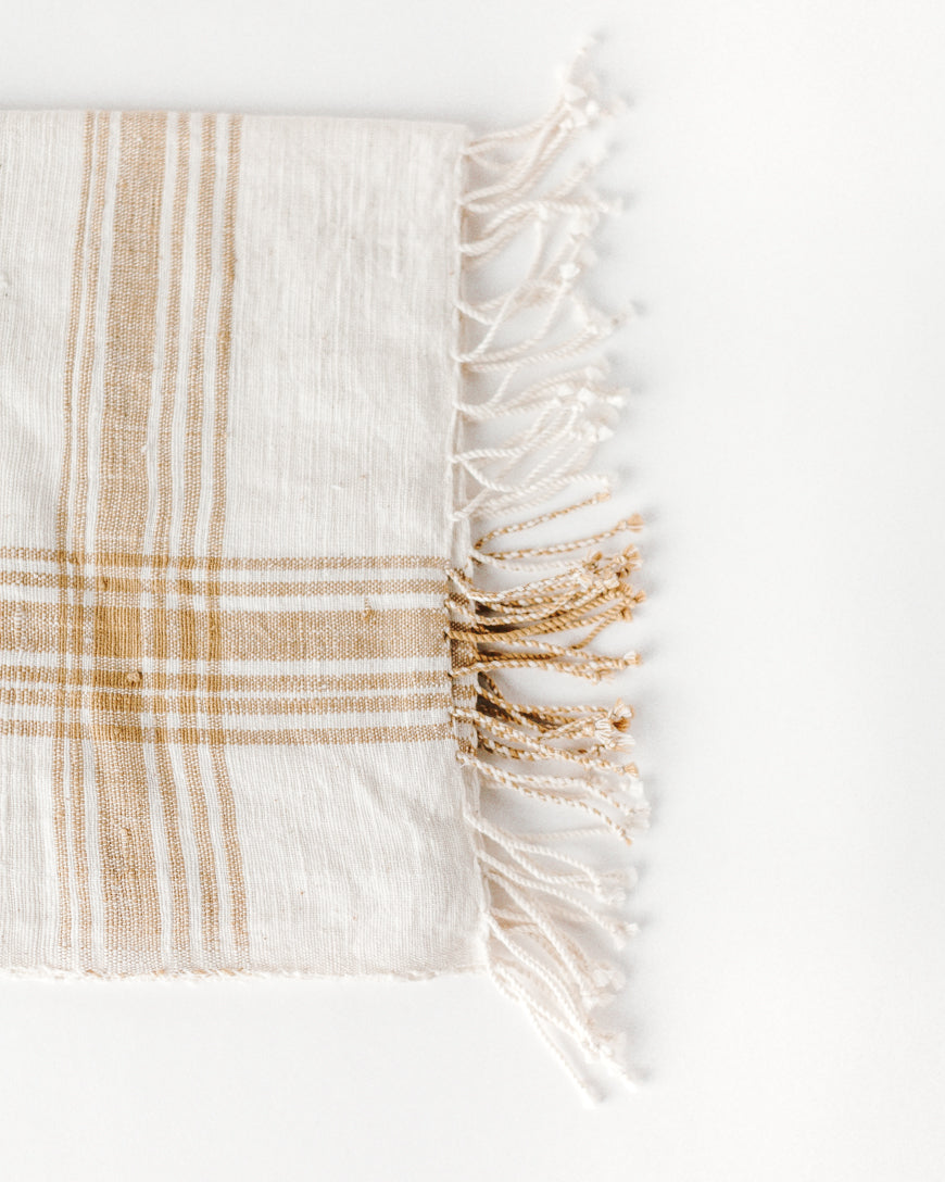 Handwoven Cotton Towel Throw – Cabin Hatch Farmhouse Textile | Lightweight Bath, Pool & Shawl