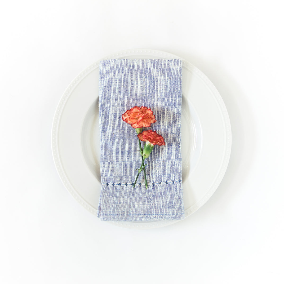 Handwoven Cotton Dinner Napkins (Set) –Natural Table Linen