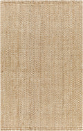 Beige woven patterned rug