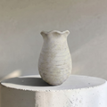 Sable Scalloped Terracotta Crock | Aged White or Earthly Brown