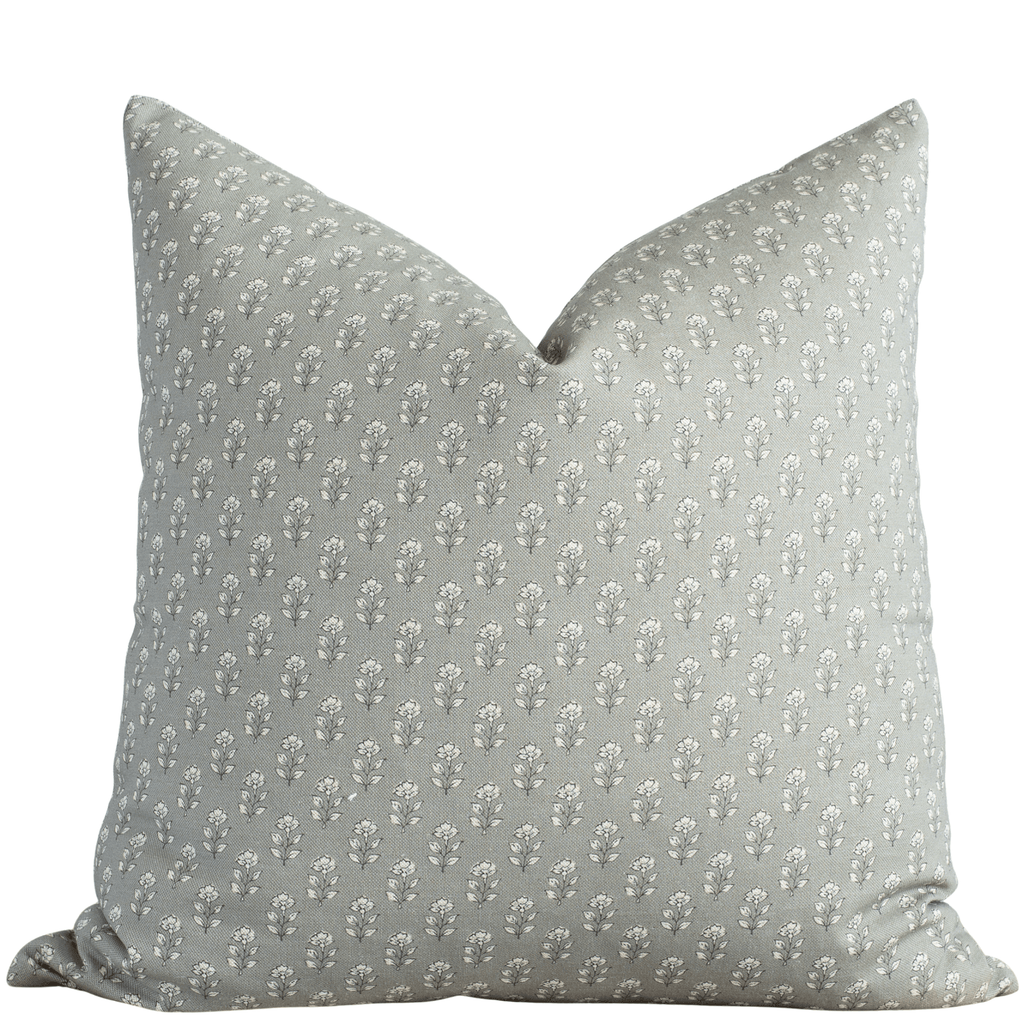 Vivienne Sage Green Floral Pillow Cover