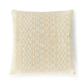 : Soft neutral woven throw pillow with an intricate textured pattern and timeless European-inspired styling | Sorelle Rossi Shoppe