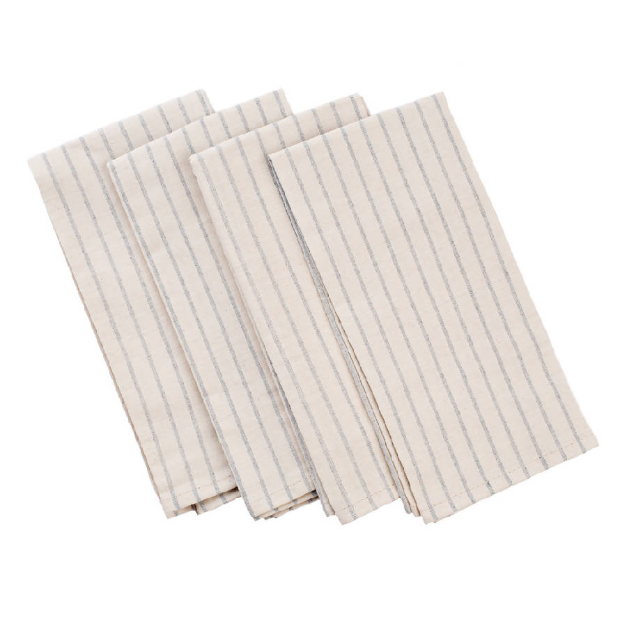 Soft neutral linen dining napkins with timeless European-inspired texture and natural woven detailing | Sorelle Rossi Shoppe
