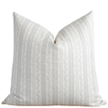 Faye Blue Vine Stripe Pillow Cover