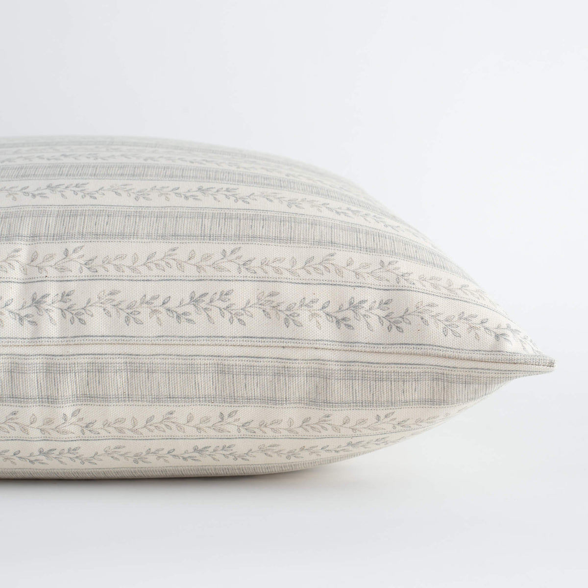 Faye Blue Vine Stripe Pillow Cover