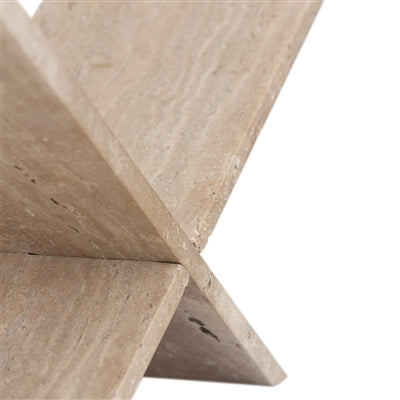 Travertine Bookbed – Natural Stone Shelf Decor | Sorelle Rossi