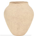 Cotton Mache Pot– Neutral Decorative Pot