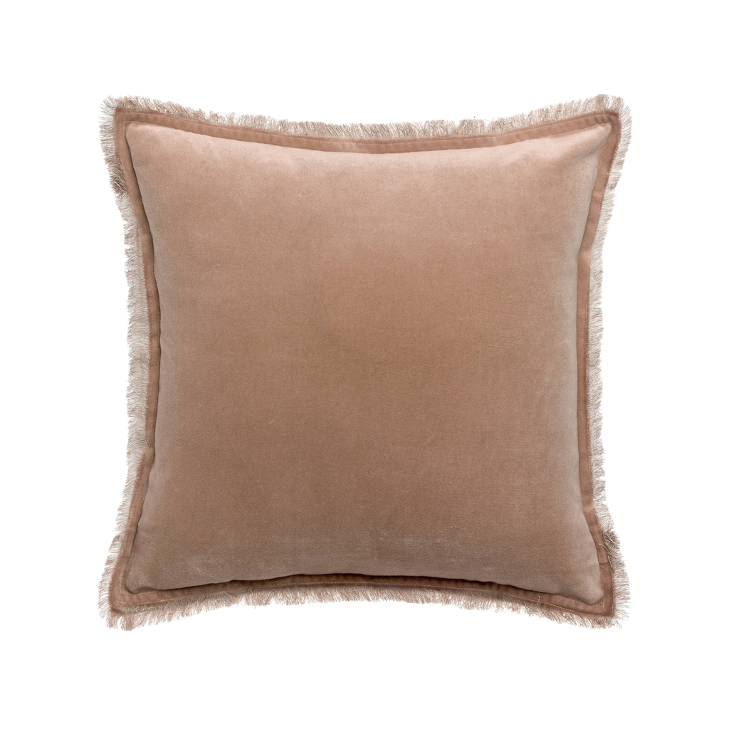 Vivienne Taupe Velvet Pillow