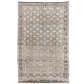 Handwoven Vintage Turkish Rug 6'10" x 10'6" | One-of-a-Kind Neutral Wool Area Rug