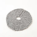 Gray Chunky Knit Christmas Tree Skirt