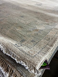 Tatiana Ada 8x9.5 Whitewashed Beige & Grey Afghani Oushak