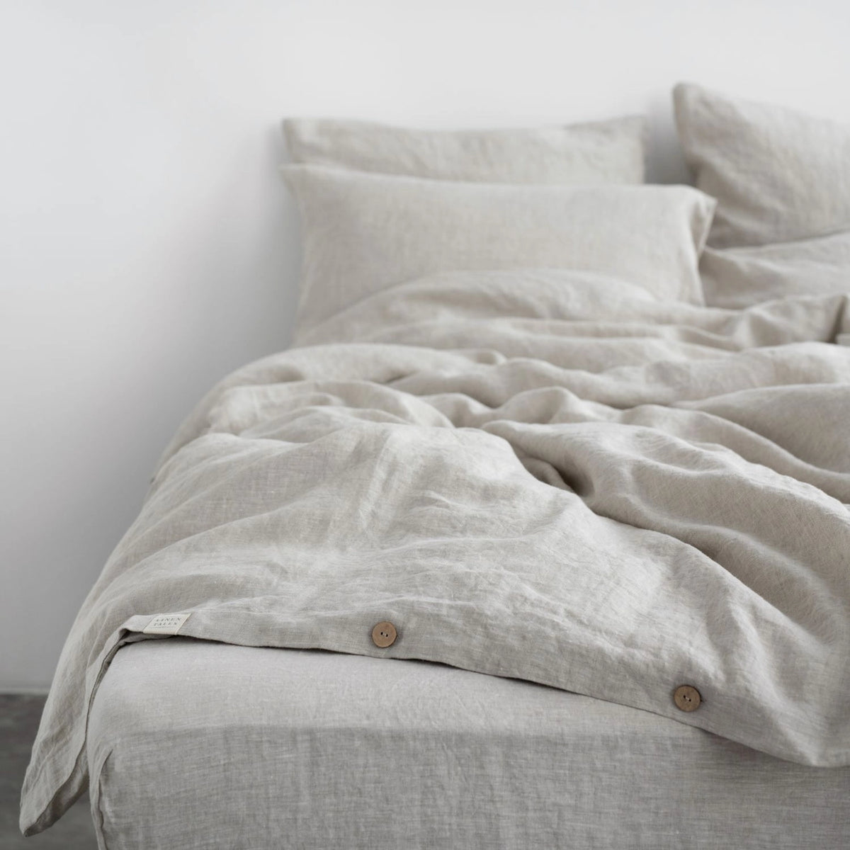 Melange Natural Linen Duvet Cover Set