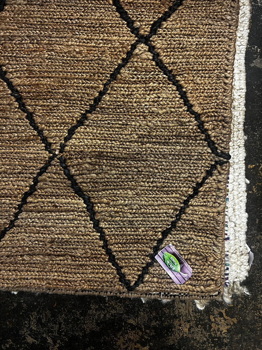 Agent Jones 6.6x9.9 Natural Black Jute Soumak