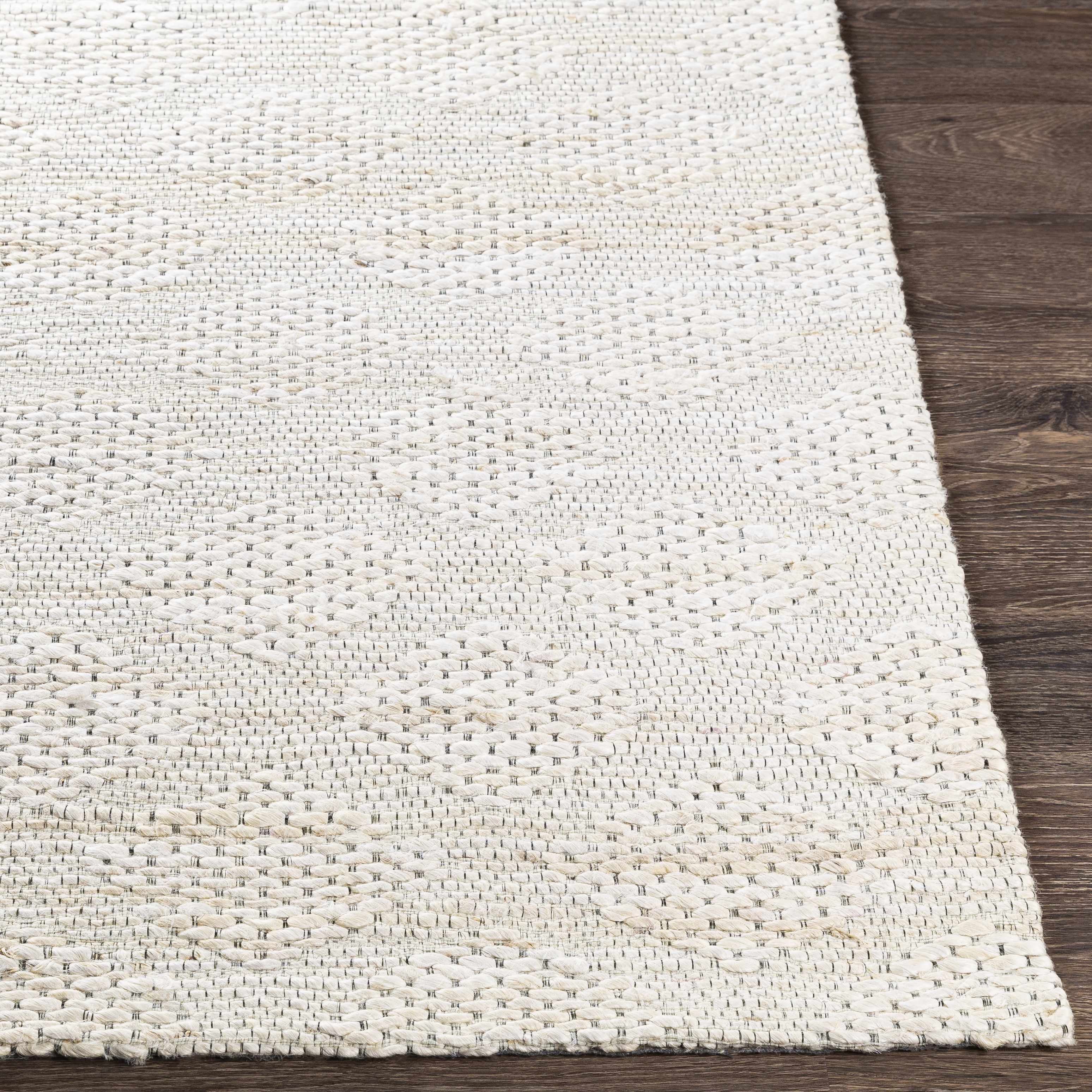 Angaston Hand-Woven Natural Jute Area Rug – Ivory & Beige
