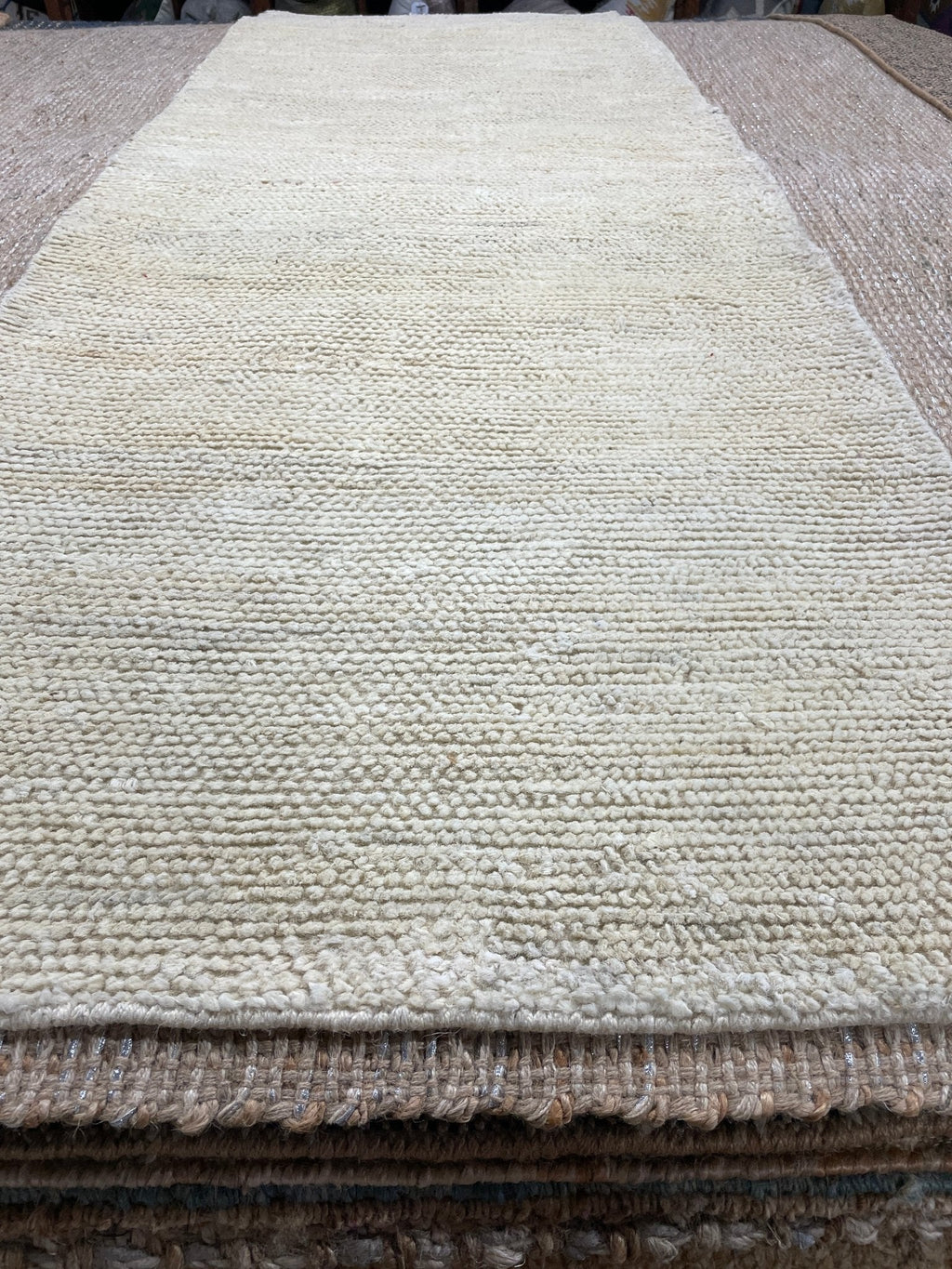Arthur Dietrich 2.6x8 Tip Sheared Durrie Jute Runner Rug (Multiple Colors)