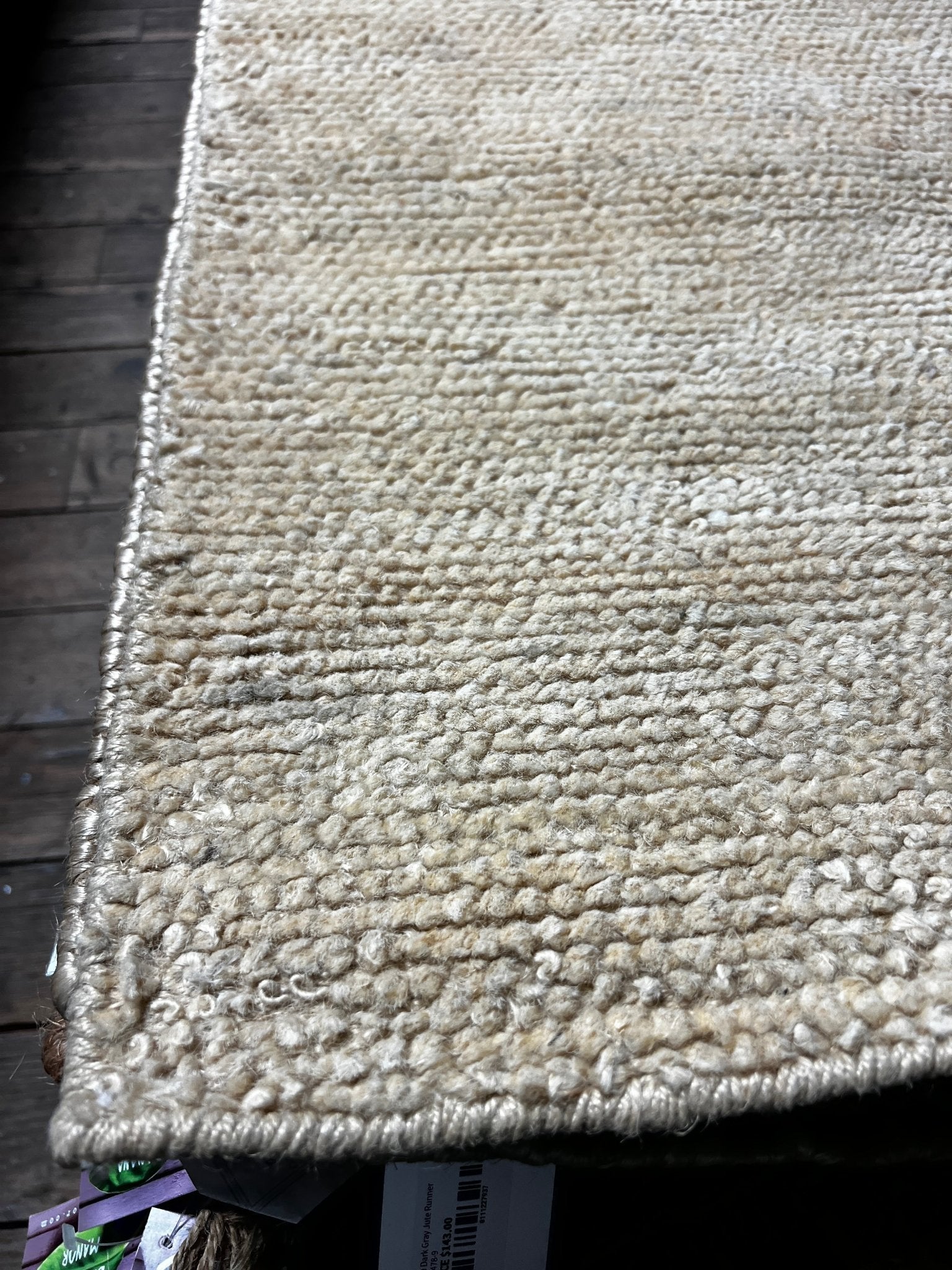 Arthur Dietrich 2.6x8 Tip Sheared Durrie Jute Runner Rug (Multiple Colors)