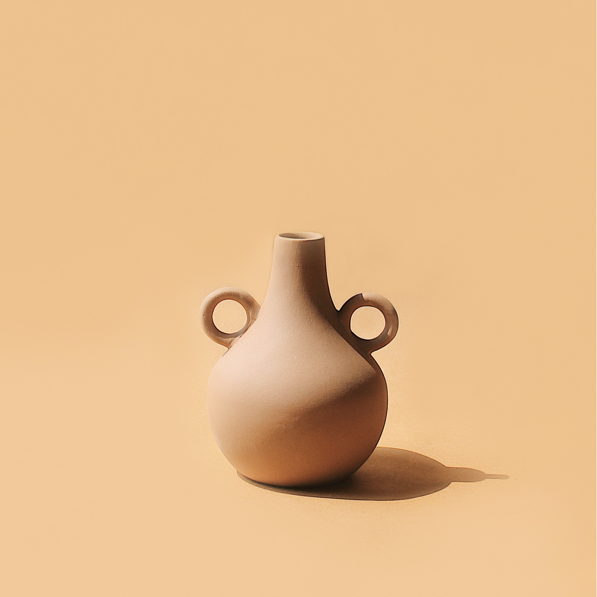 Harappan Ceramic Vase – Belly & Bobble | Sculptural Artisan Vase for Dried Florals & Neutral Decor