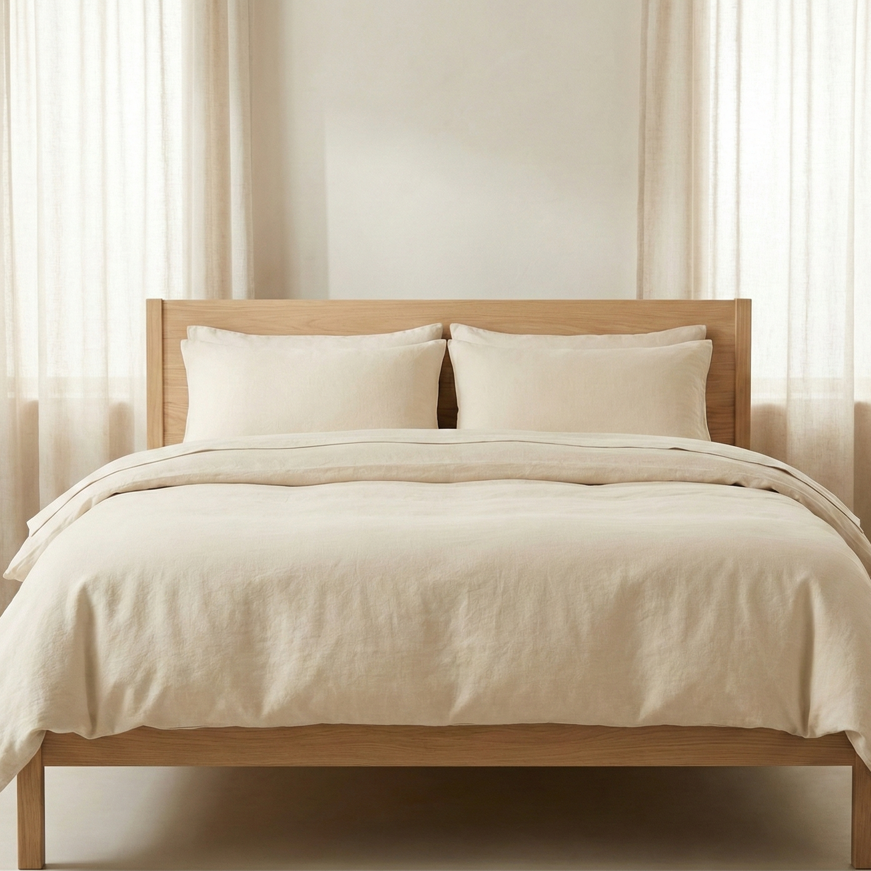 100% Linen Duvet Cover Set | Handmade Linen Bedding | Multiple color option available