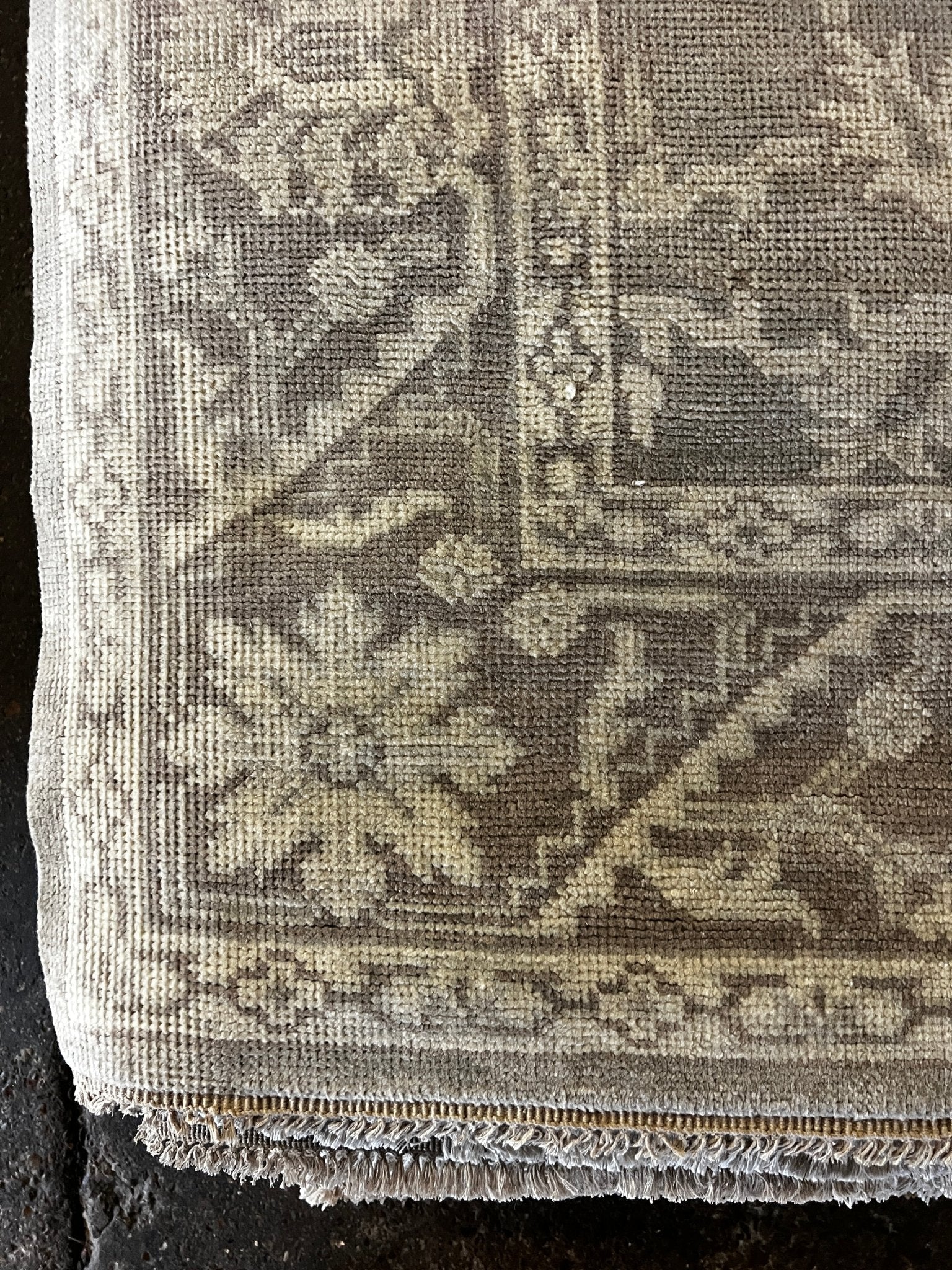 Beth Martin 8.3x10 Grey and Silver Hand-Knotted Oushak Rug - CLEARANCE 50% OFF