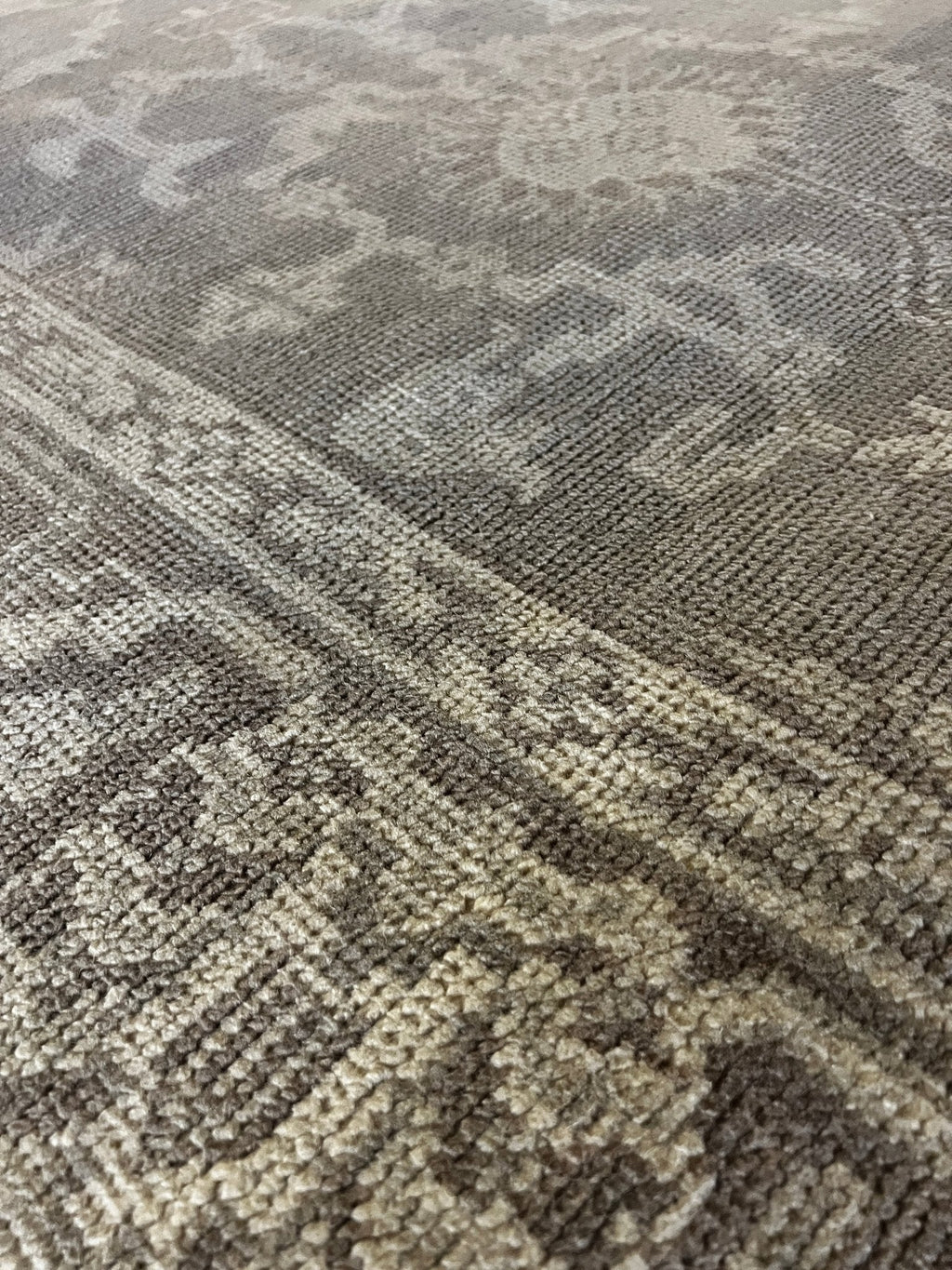 Beth Martin 8.3x10 Grey and Silver Hand-Knotted Oushak Rug - CLEARANCE 50% OFF