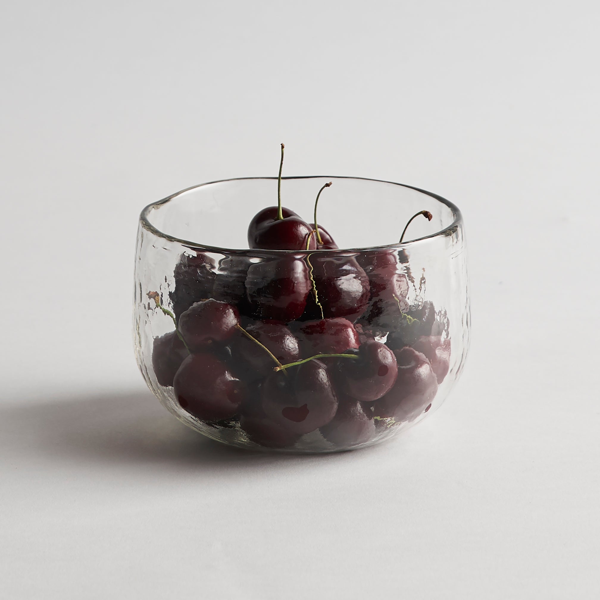 Glass Bowls – Set of 2 | Pebbled Serving Bowls