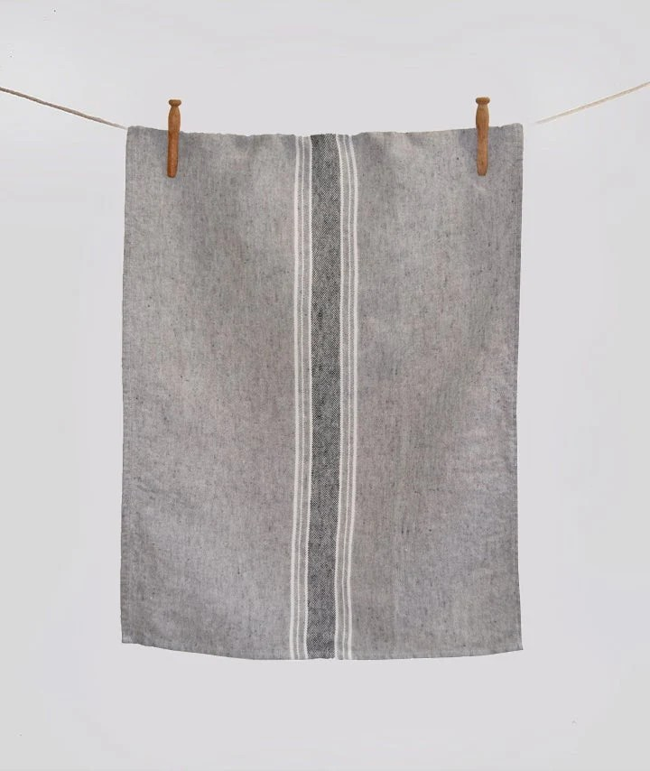 Stone-Washed Linen Hand Towels – Set of 6 | Luxury Soft European Linen Towels (Casa Collection)