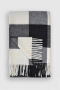 St Louis Ivory & Black Buffalo Check Alpaca Throw Blanket