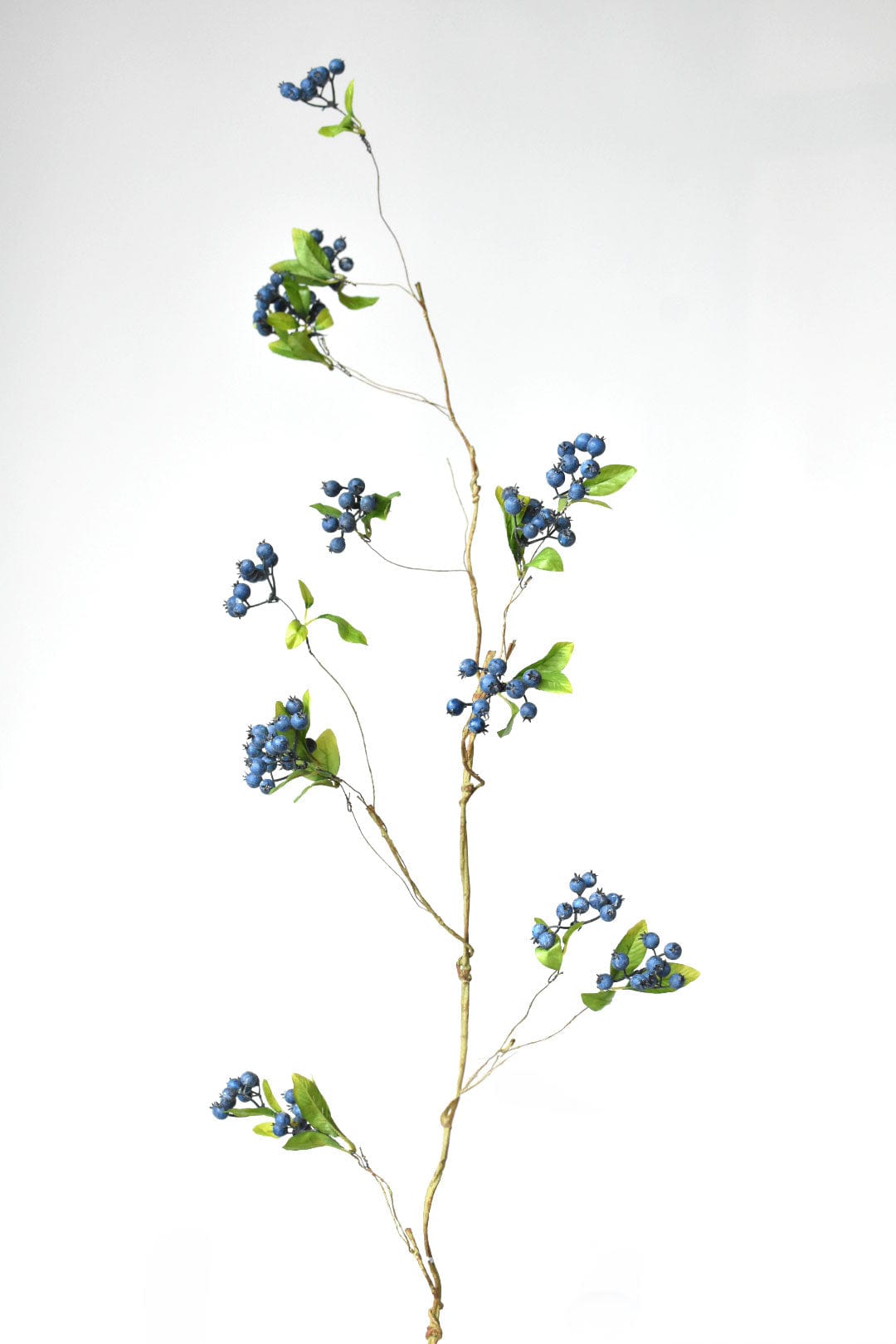 42" Faux Blue Berry Vine with Leaves