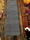 Bobby Catalano 2.6X8.6 Blue Grey Durrie Jute Runner Rug