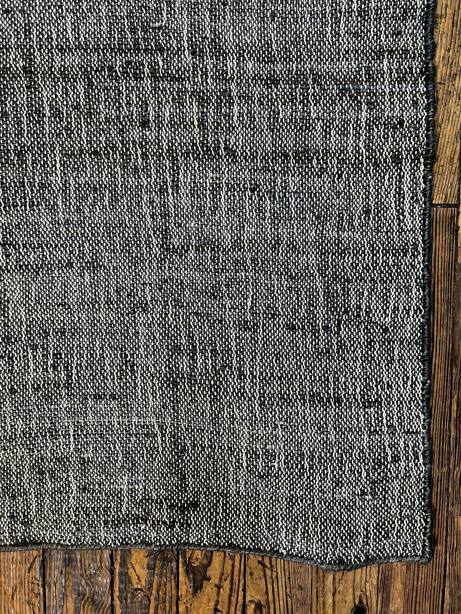 Bobby Catalano 2.6X8.6 Blue Grey Durrie Jute Runner Rug