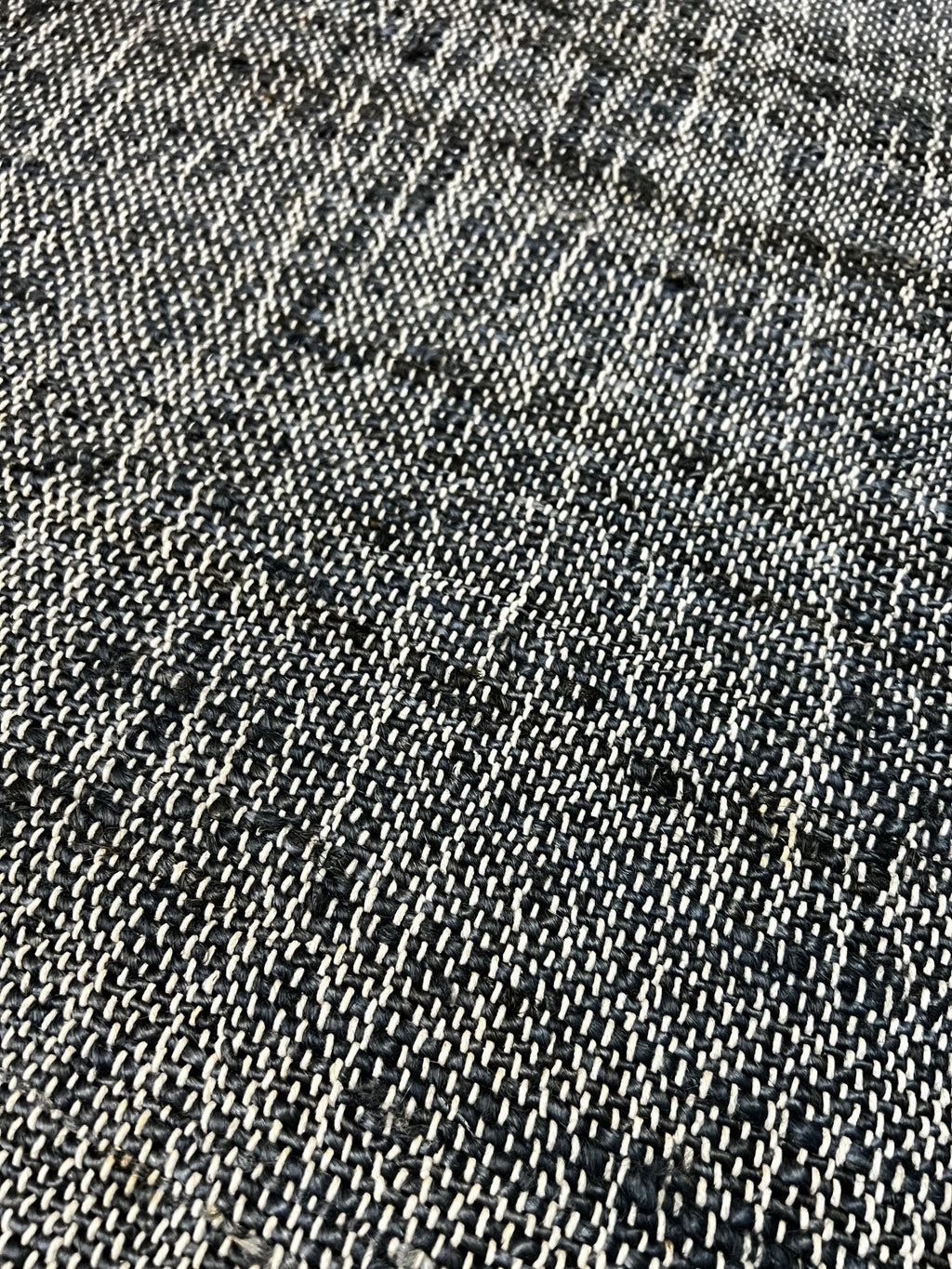Bobby Catalano 2.6X8.6 Blue Grey Durrie Jute Runner Rug