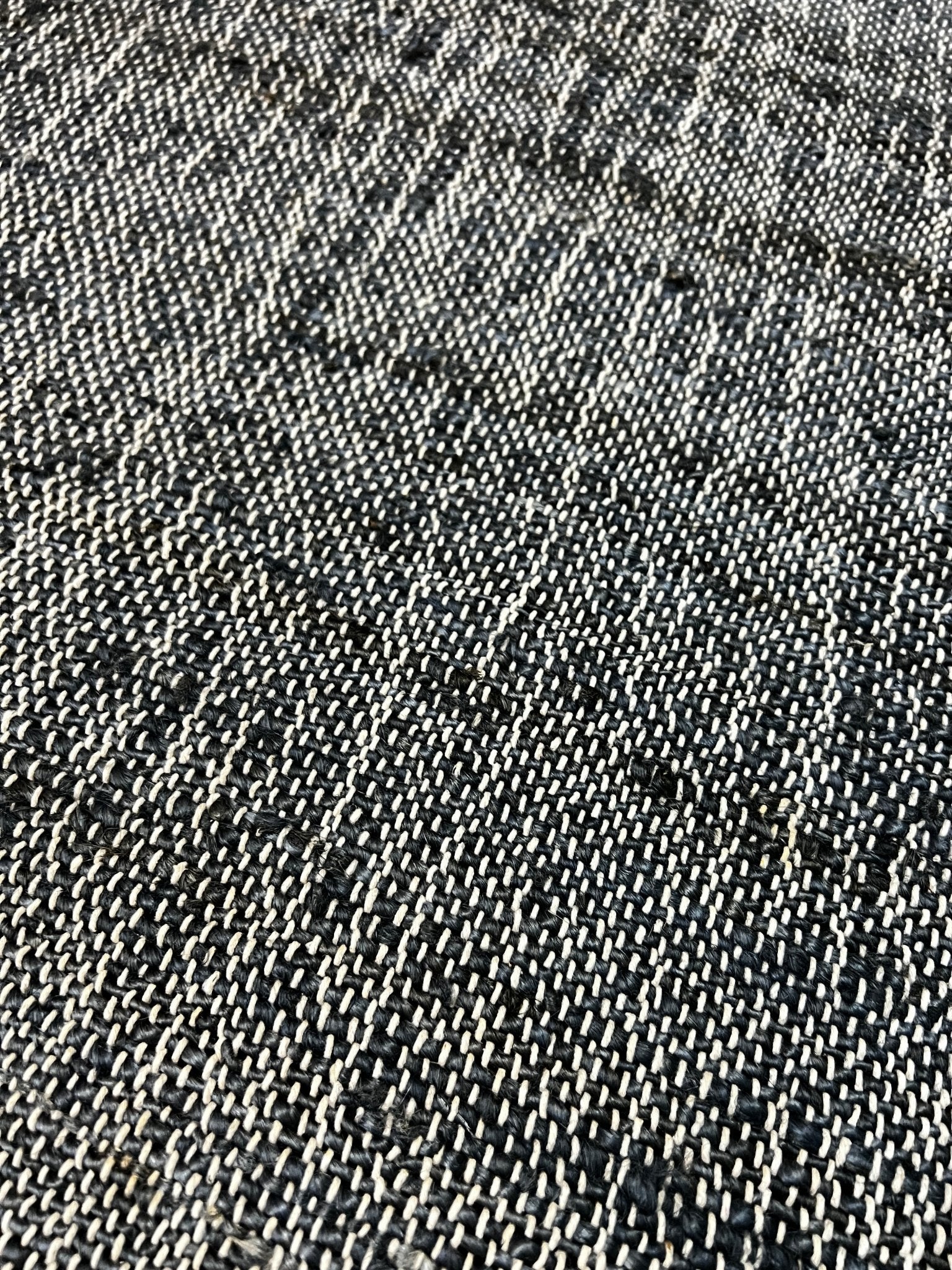 Bobby Catalano 2.6X8.6 Blue Grey Durrie Jute Runner Rug