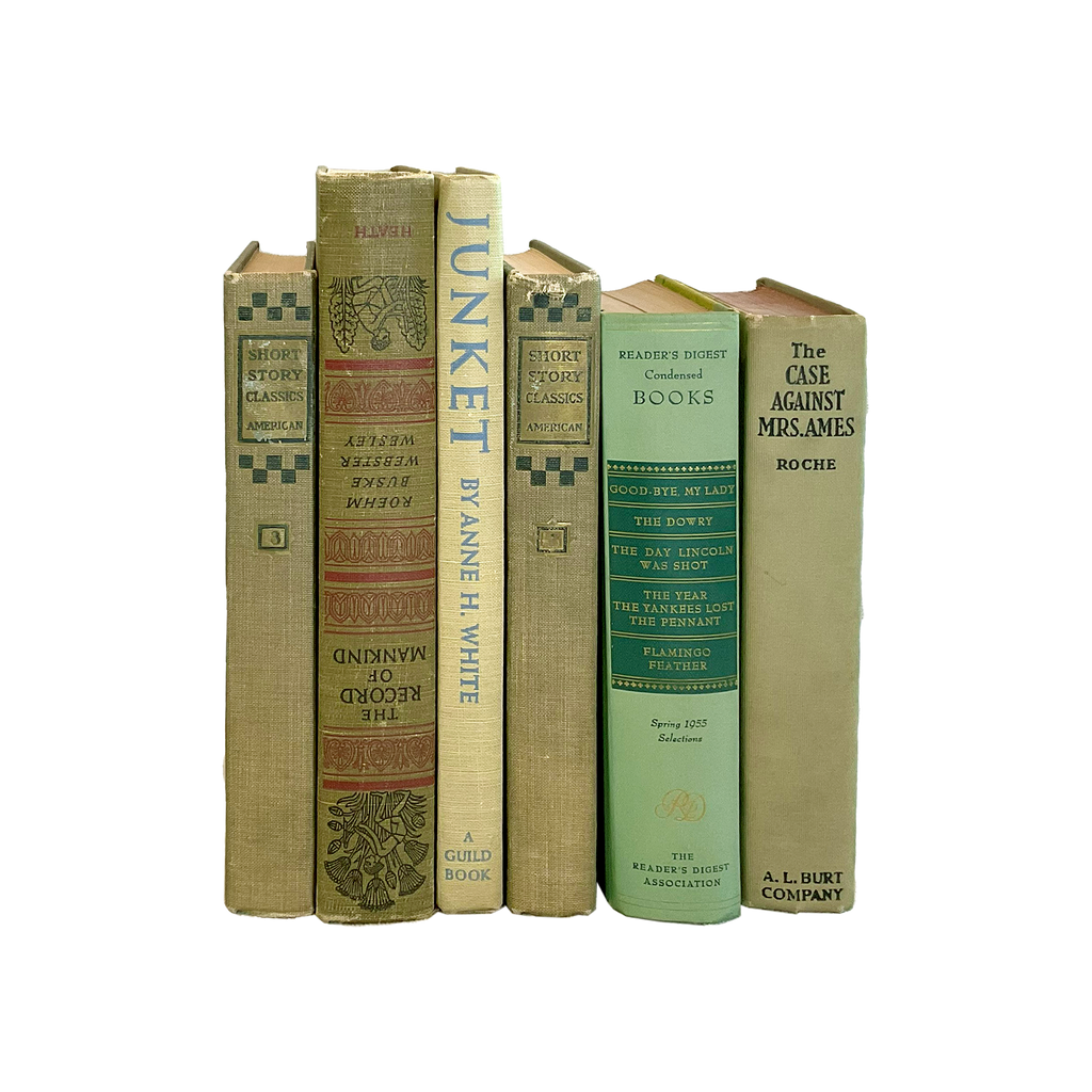 Vintage & Antique Books - Green