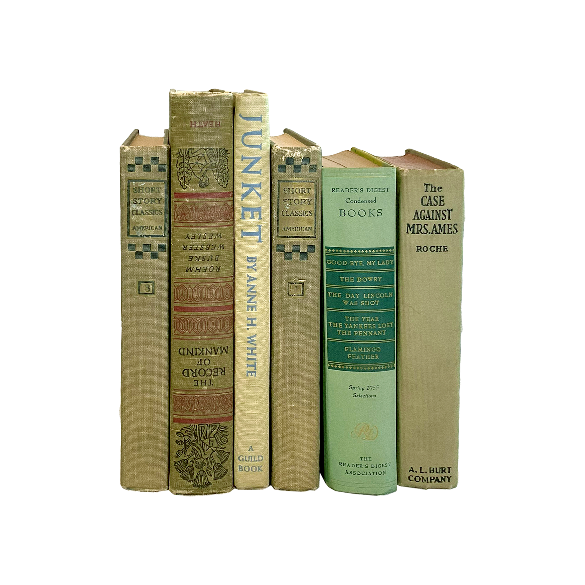Vintage & Antique Books - Green