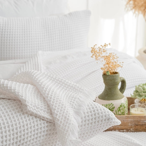 GOTS Certified Organic Cotton Waffle Bedding