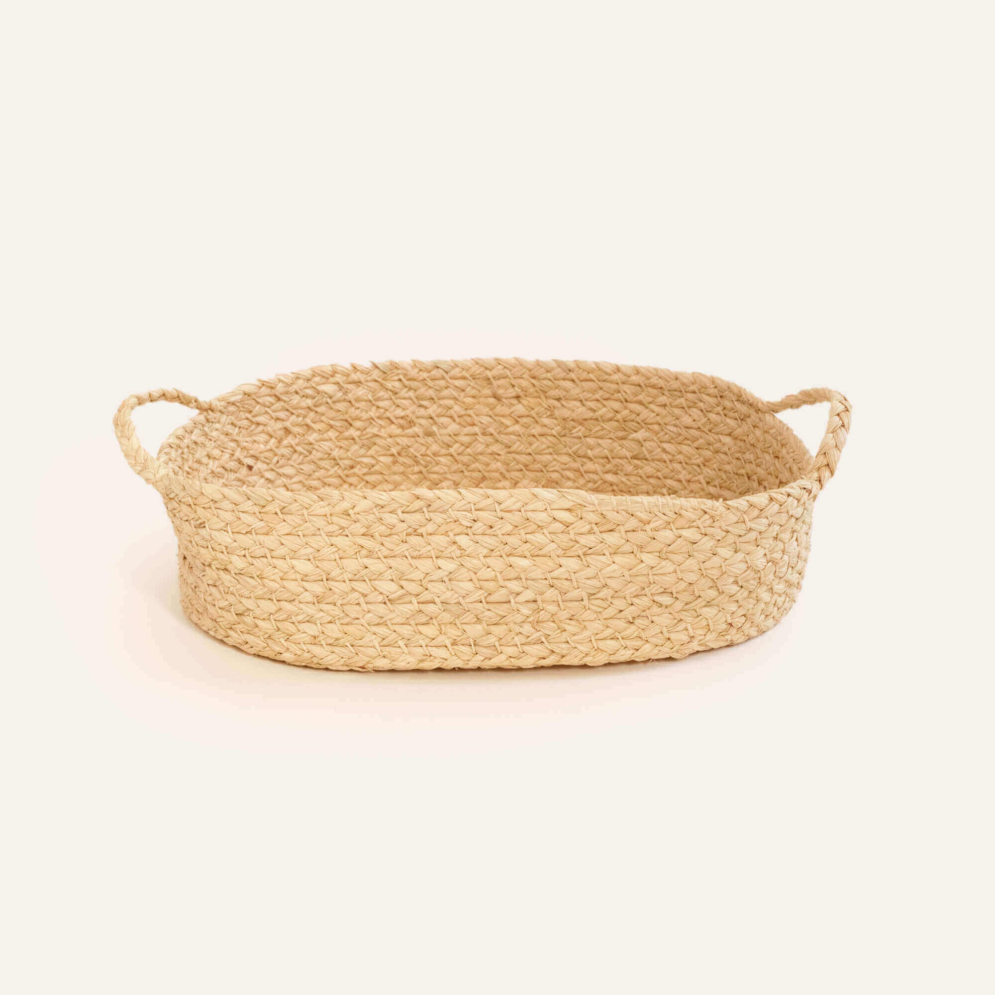 Raffia Nesting Trays – Set of 3 | Handwoven Serving Trays