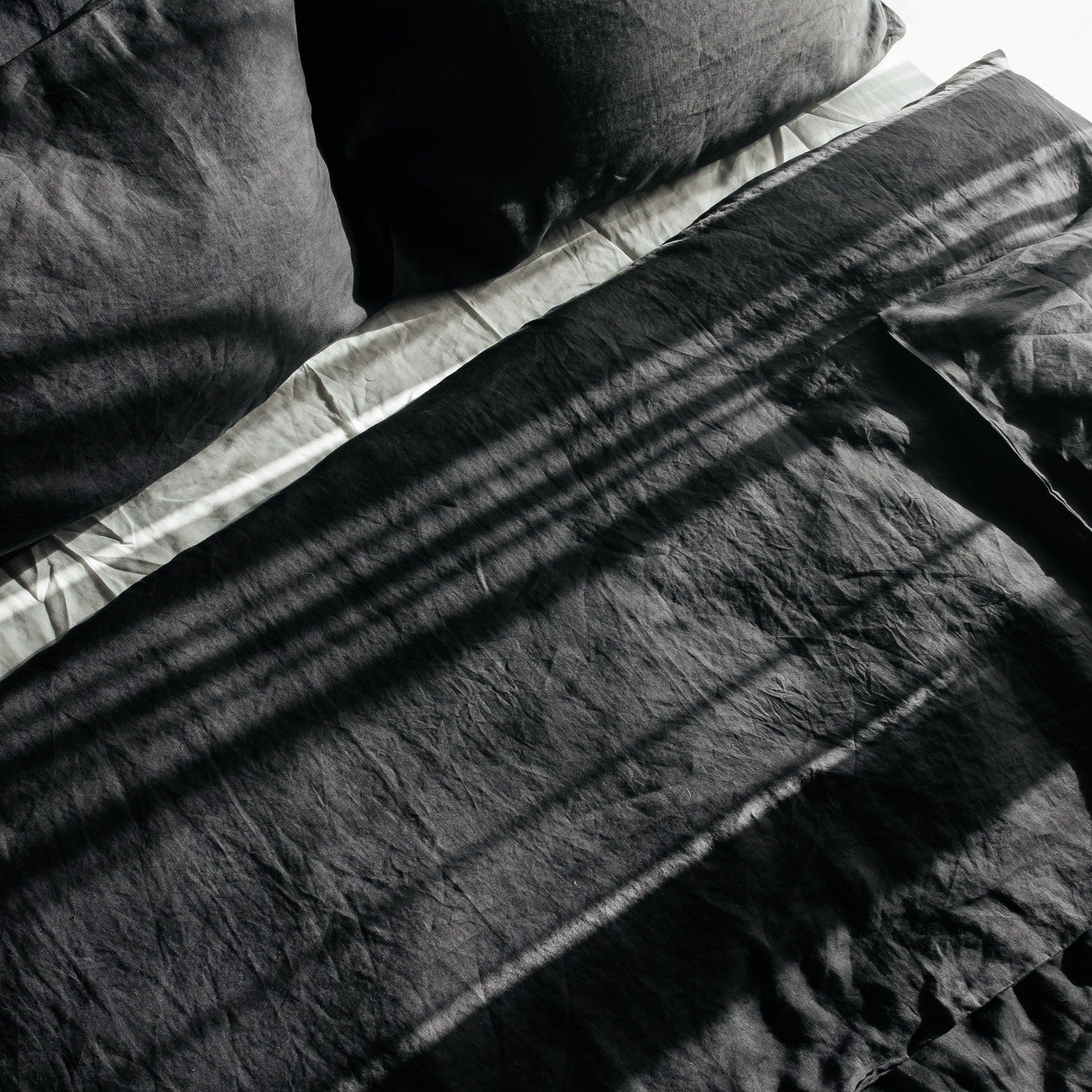 Linen Duvet Cover Set – Trieste Dark Grey | European Flax Bedding
