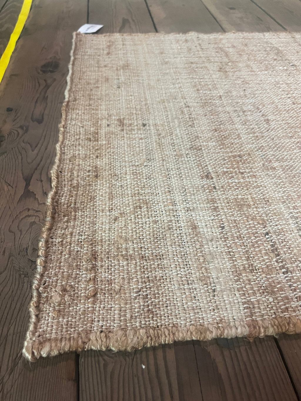 David Kane 2.6x8 Thin Weaved Natural Jute Runner Rug